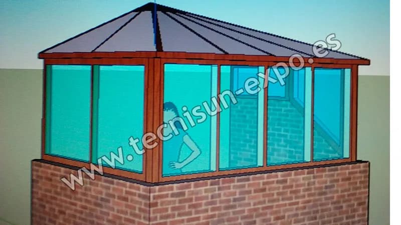 Veranda Glass Roof en Balcón — Granada - Imagen 3
